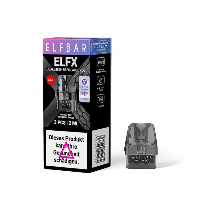ELFBAR ELFX Pods - 3er Pack– 0.6 Ω