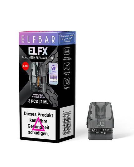ELFBAR ELFX Pods - 3er Pack– 0.6 Ω
