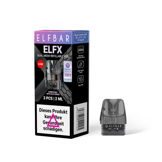 ELFBAR ELFX Pods - 3er Pack – 0.8 Ω