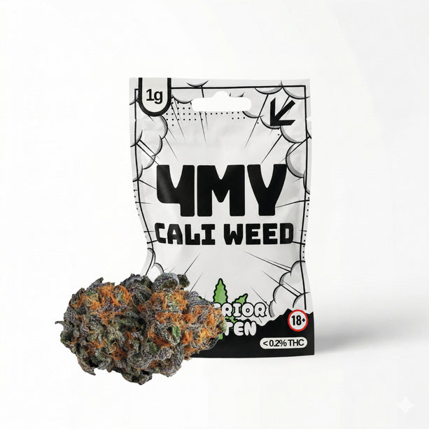 Weisse Tüte im tyle der CBD Marke 4MY