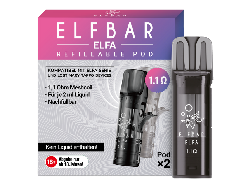 ELFBAR ELFA Refillable Pod Turbo 2er Pack